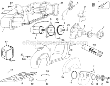 Page A Diagram and Parts List for VP600 Type 1 Black and Decker Circular Saw